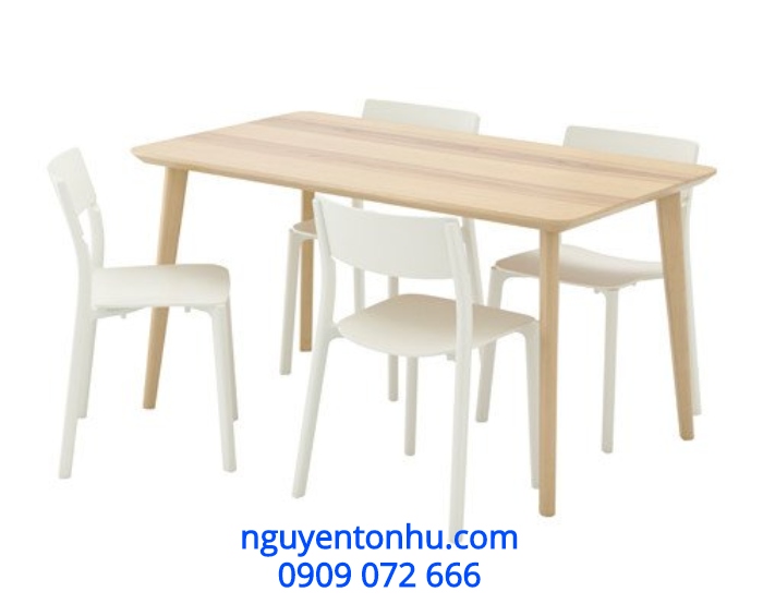 bộ bàn ghế phòng ăn bằng nhựa