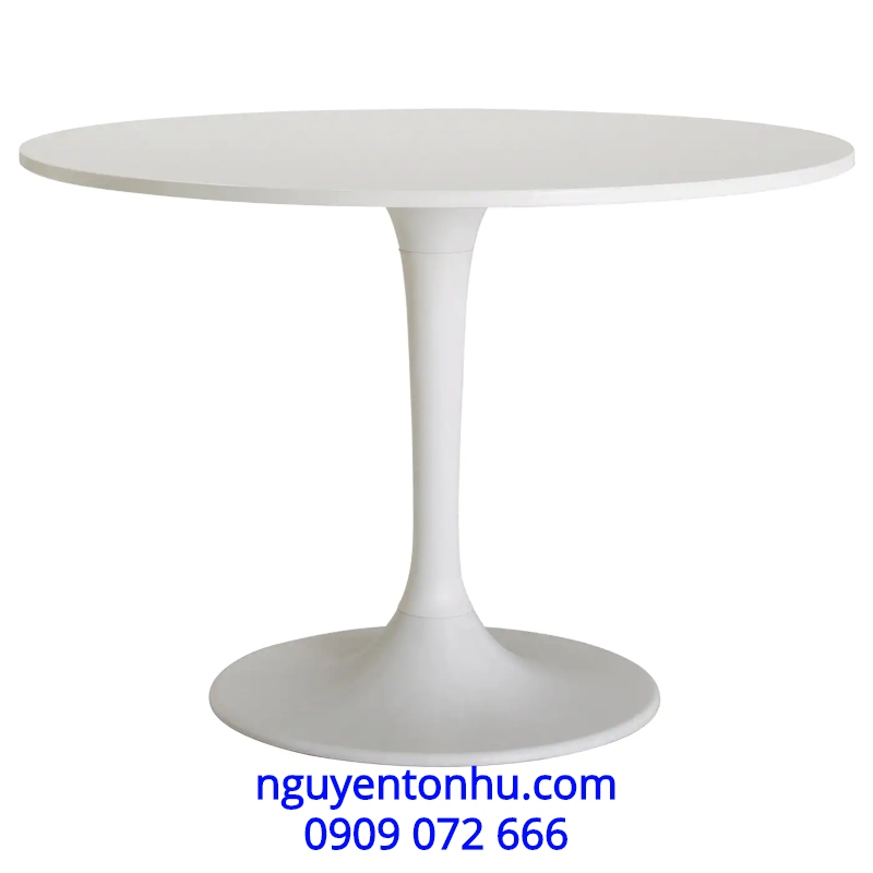 bộ bàn ghế phòng ăn màu trắng
