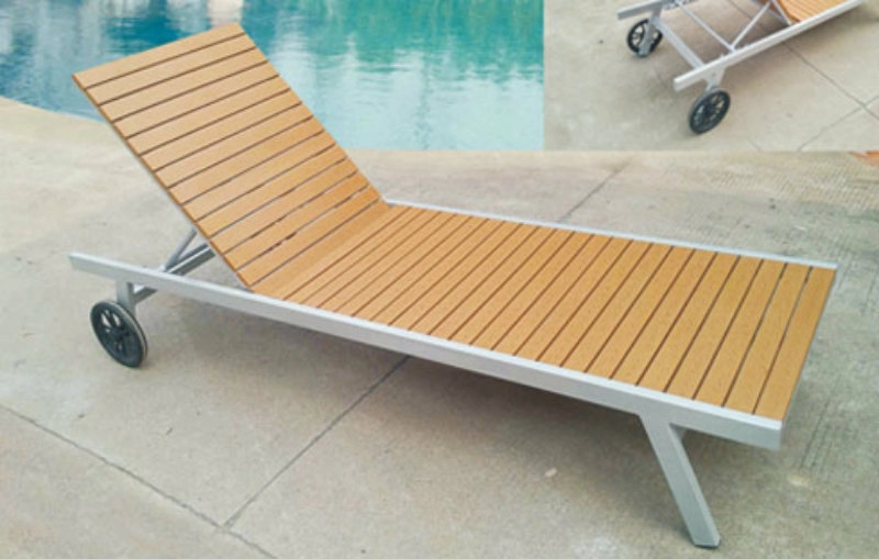 giƯỜng tẮm nẮng gỖ kẾt hỢp khung hỢp kim