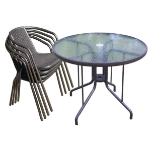 ban ghe khung sat mau den 75663